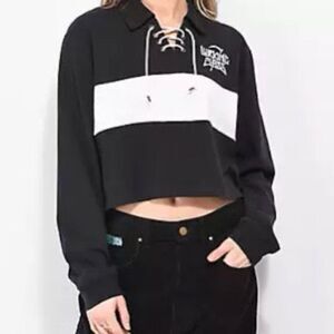 Zumiez lurking class cropped polo shirt large